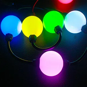 Outdoor Waterproof Decorative Light String RGBW Dynamic 3D LED Spherical Pixel Lights